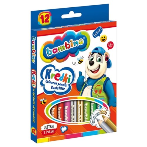 Bambino školní pastelky 12 barev