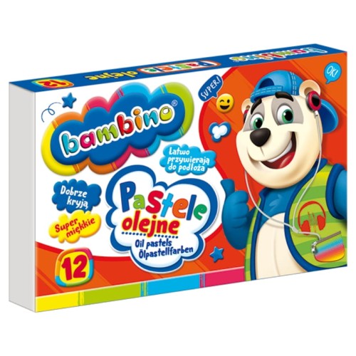 Bambino Olejové Pastely Školní Pro Děti 12 Barev
