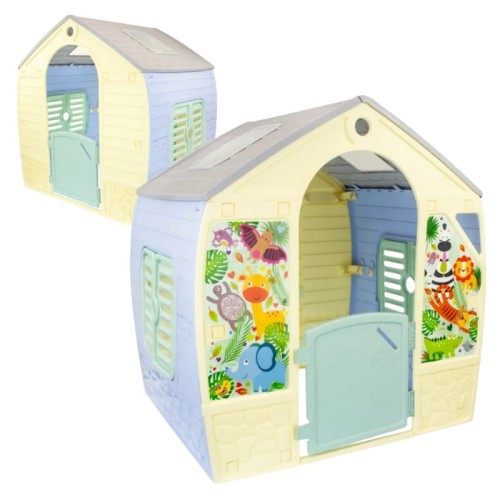 Mochtoys Domek Happy House Zelené dveře