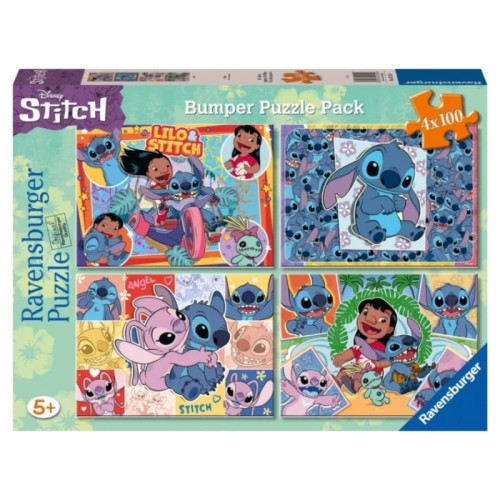 Ravensburger Puzzle Disney Stitch 4v1 Skládanka 400 Kousků 4 Skládačky 5+