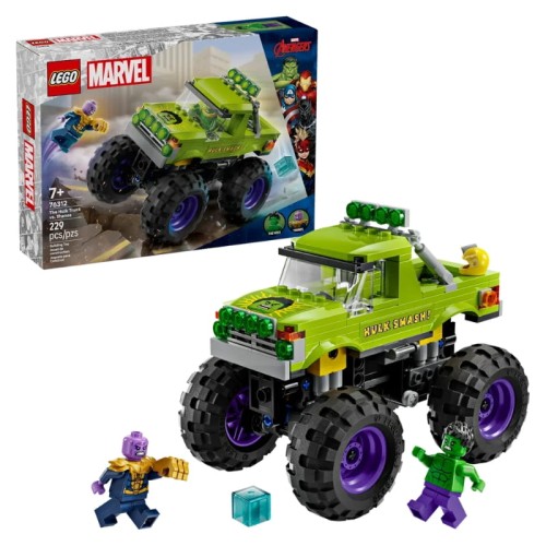 Lego Marvel Monster Truck Hulka VS Thanose Sada Kostiček 76312 229 El. 7+