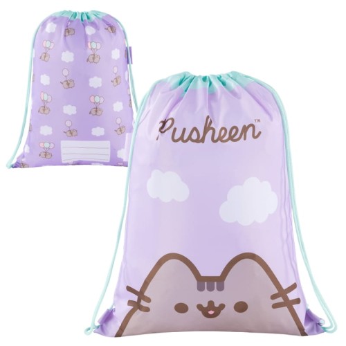 St. Majewski Sportovní školní vak na obuv do školy na bazén trénink Pusheen Violet