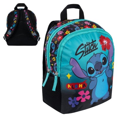 St. Majewski Dětský školní batoh malý na výlety Stitch Mint Aloha