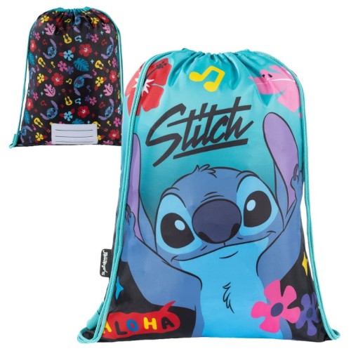 St. Majewski Sportovní školní taška na obuv do školy na bazén trénink Stitch Mint Aloha
