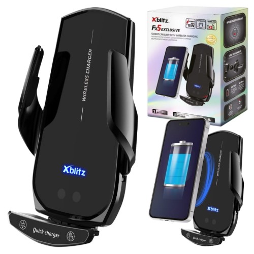 Xblitz Automatický Držák do Auta s Funkcí Bezdrátového Nabíjení FX5 Exclusive