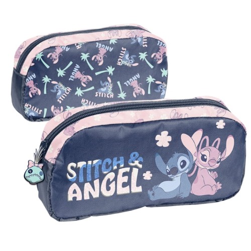 Pera Penál Tubus Jednokomorový Bez Vybavení Disney Stitch a Angel