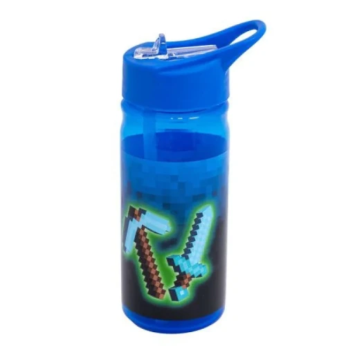 Astra Bidon Aqua Pure S Trubicí Lahev Na Nápoje Vodu Školní Do Školy Bezpečná Bez BPA 450 ml Modrý Pixel