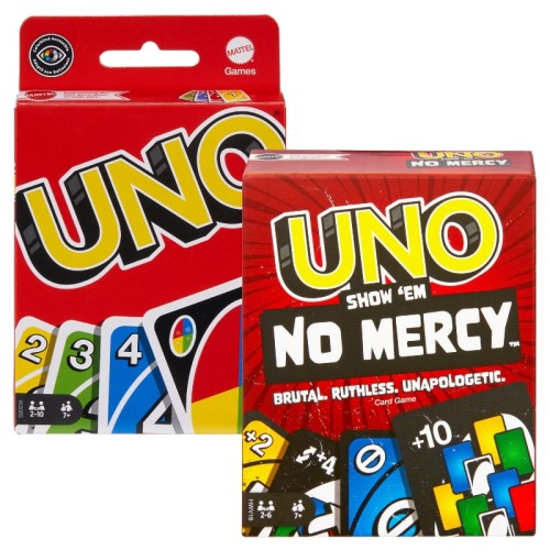 Sada karet Uno + Uno No Mercy! Karetní hra karty