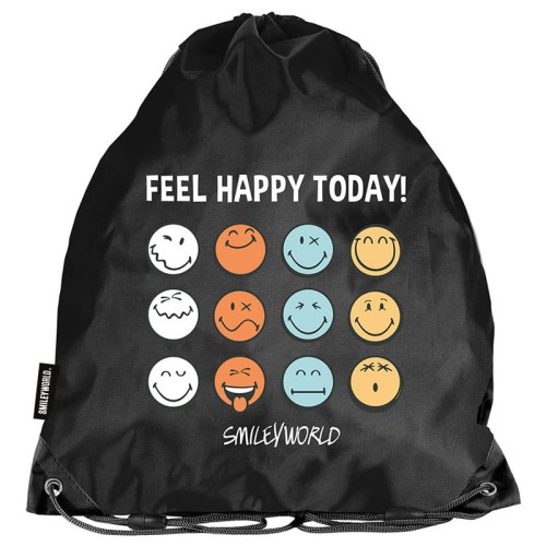 PASO Sportovní Gymnastický Vak Na Boty Smiley World Cítíte Se Šťastně Dnes