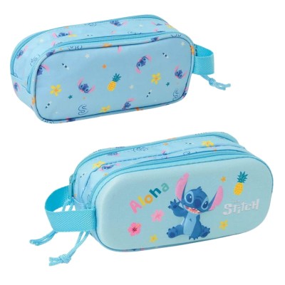 Safta Penál Trubice Dvoukamerový Bez Výbavy Disney Stitch 3D