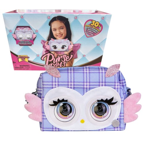 OUTLET! Purse Pets Hoot Couture Sova Interaktivní Taška S Očima A Zvuky 5+