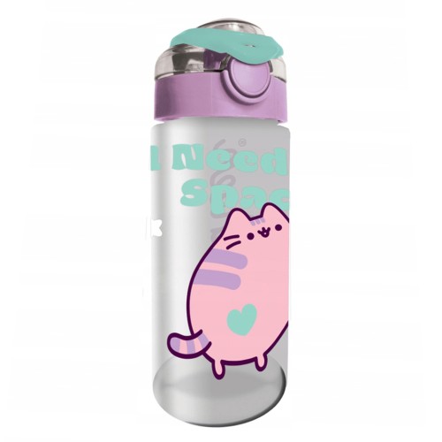 St. Majewski Láhev na nápoje vodu školní do školy bezpečná 500 ml Pusheen fialová