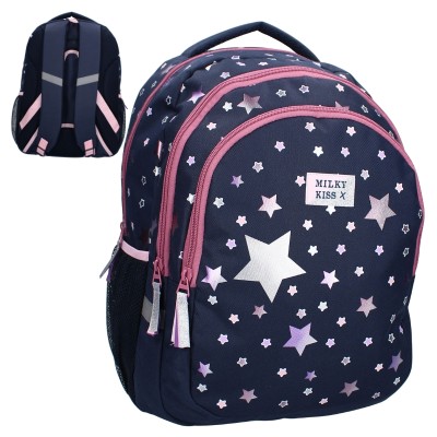 Vadobag Školní Batoh Dvokomorový S Hvězdami Milky Kiss Fable World