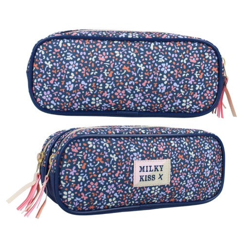 Vadobag Pencil Case Tube Single Compartment Without Equipment Milky Kiss Floral Fame