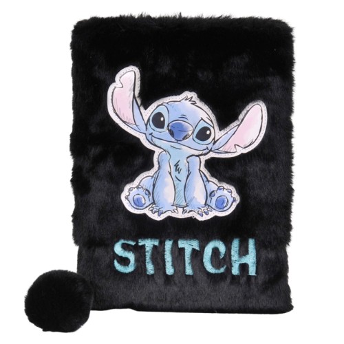 Pas Teddybear Deník s Zámkem Černý Stitch