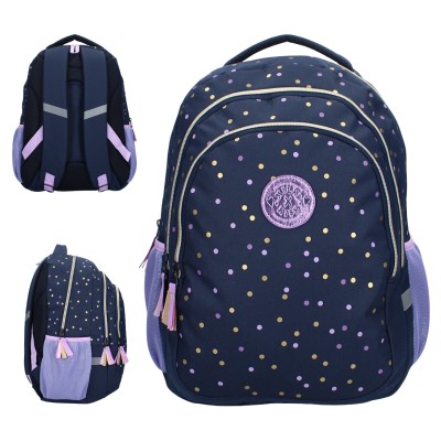 Vadobag školní batoh dvoukomorový Milky Kiss Dotted Delight