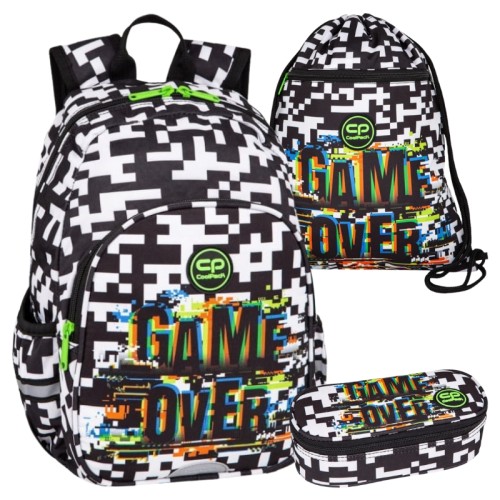 Coolpack Sada Batoh Toby Taška na Boty Vert Penál Sáček Game Over