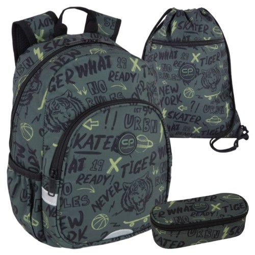Coolpack Sada Batoh Toby Taška Na Boty Vert Pouzdro Tiger