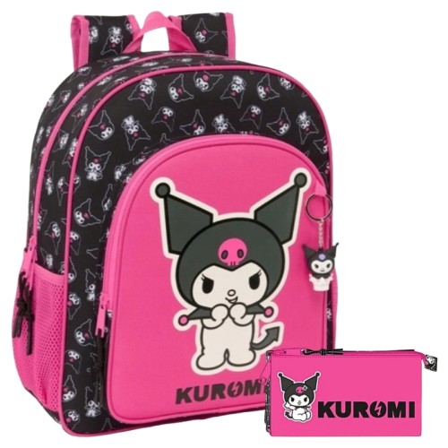Sada Safta Školní Batoh + Trojitý Penál Kuromi