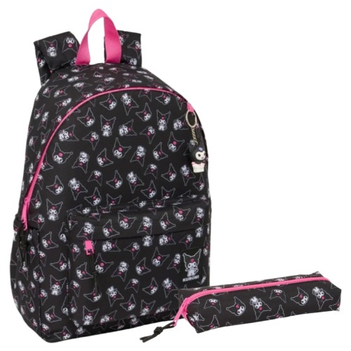 Sada Safta Batoh na notebook s kapsičkou + pouzdro s gumou jednokomorový Kuromi