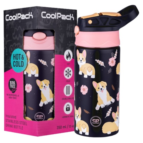 Coolpack Bono Termos Kvalitní Láhev S Rourkou A Rukojetí Elisabeth Pejskové 350 ml