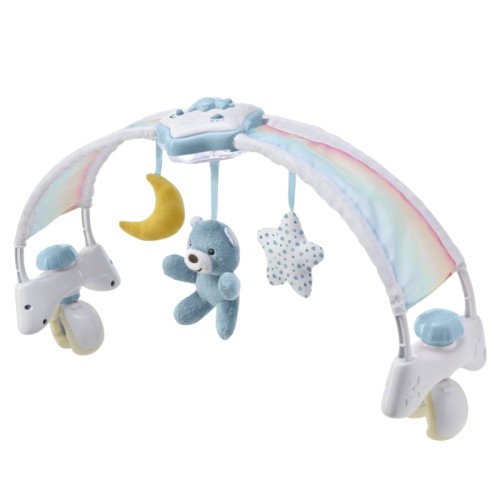 Chicco Panel Na Dětskou Postýlku S Hračkami Rainbow Sky Modrý