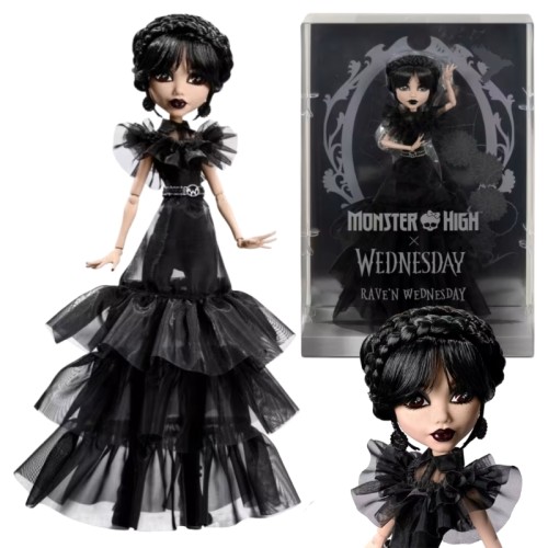 Monster High x Wednesday Panenka Wednesday