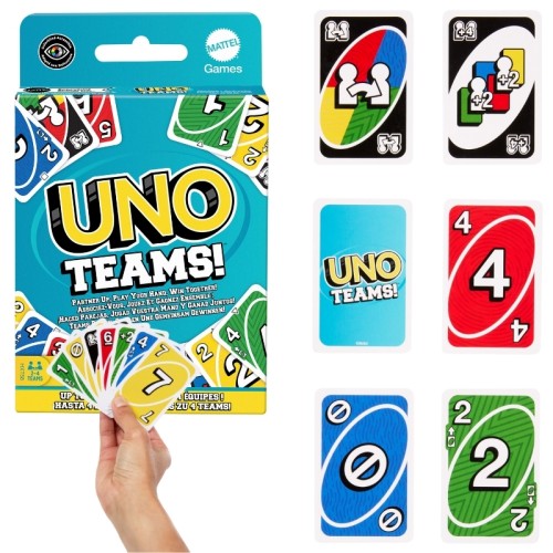 Mattel Uno Teams! Karetní hra 7+