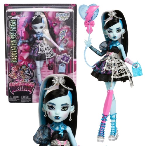 Monster High Strašidelně sladké narozeniny Panenka Frankie Stein + Doplňky 4+