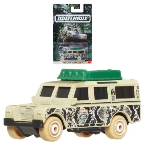 Matchbox Tématické autíčko Vozidlo 1966 Land Rover Gen II 04/05 3+