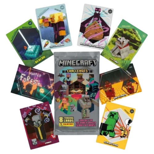 Panini Minecraft Výzvy Sáček S Obchodními Kartami