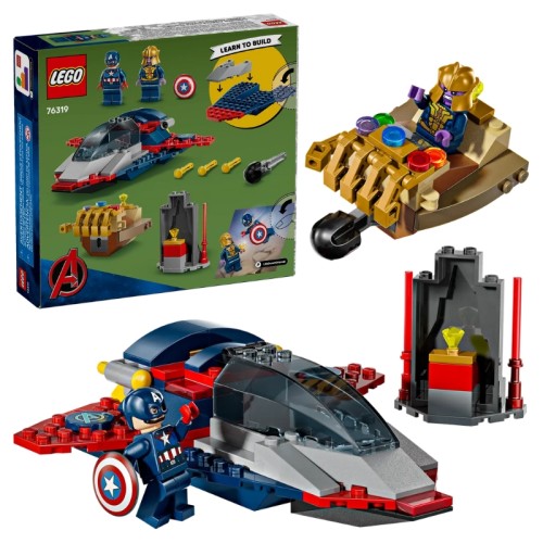 Lego Marvel Kapitán Amerika Proti Thanosovi Sada 76319 Super Hrdinové 107 ks 4+