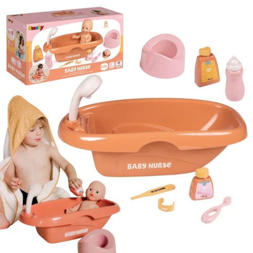 Smoby Baby Nurse Koupací Stolek pro Panenky S Příslušenstvím
