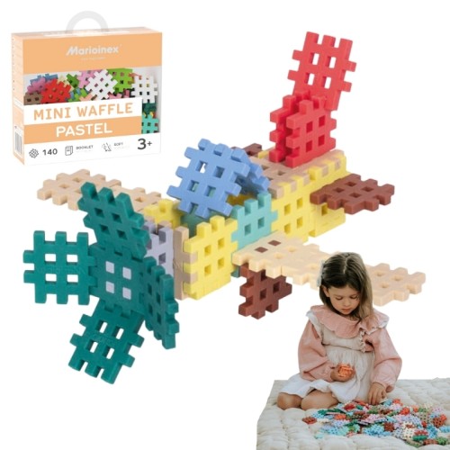 MARIOINEX PASTEL MINI VAFLE KOSTKY 140 KS 2+ 03650