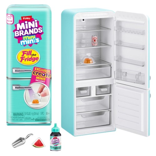 Zuru Mini Brands Naplňte lednici Sada Mini Lednička Překvapení Naplňte lednici 8+