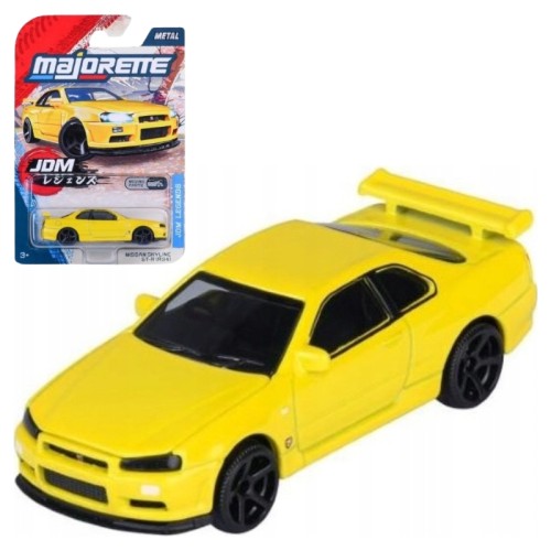 Majorette JDM Legends Premium Auto Vozidlo Sběratelské Nissan Skyline GT-R (R34)