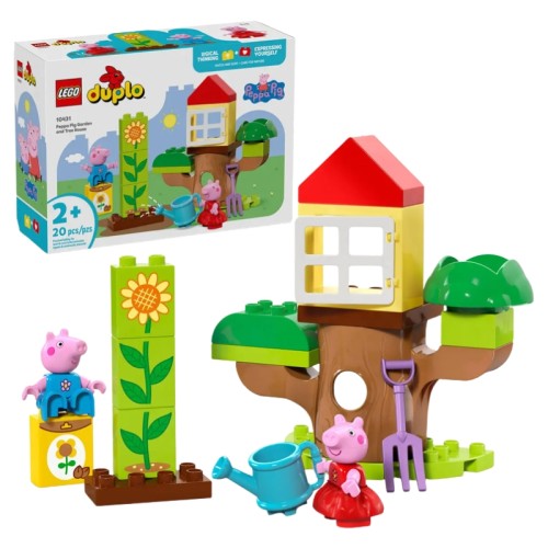 Lego Duplo Zahrada a Dům na Stromě Peppy Sada 10431 20 Ks 2+