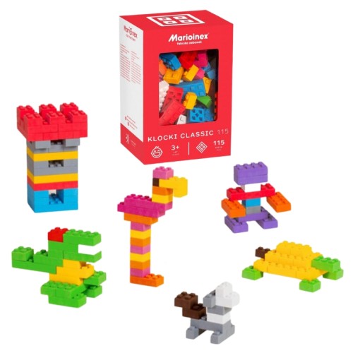 Marioinex Konstrukční Sada Kostiček Classic 115 Elementů 4+