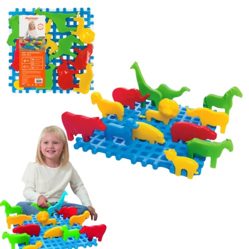 Marioinex Mini Zvířátka Stavební Sada Kostičky 14 Kousků 2+