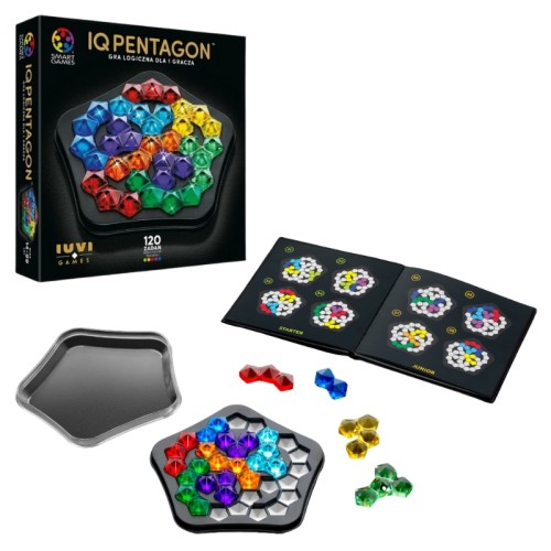 Smart Games IQ Pentagon Deluxe (CZ) IUVI Games Logická Hra Pro Jednoho Hráče Česká Verze 14+
