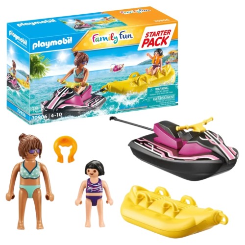 Playmobil Rodinná zábava 70906 Startovní sada Vodní skútr s banánovou lodí Kostičky