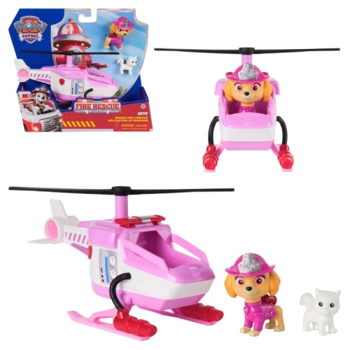 Psy Patrol Hasičské Záchranné Helikoptéra Skye + Figurka