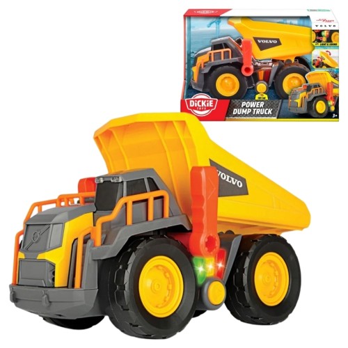 Dickie Toys Volvo Odpadní vůz Interaktivní Stavební Vozidlo 30 cm Světlo Zvuk