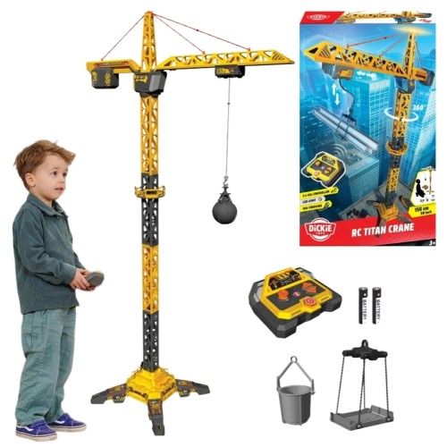 Dickie Toys RC Titan Crane Otočný Stavební XXL 150 cm