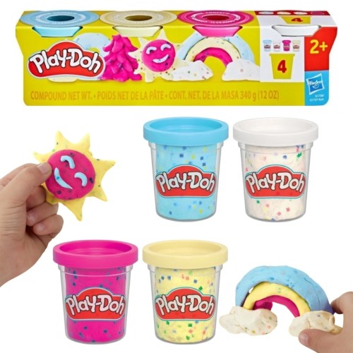 Play-Doh 4Pak Konfety 4 Tubes