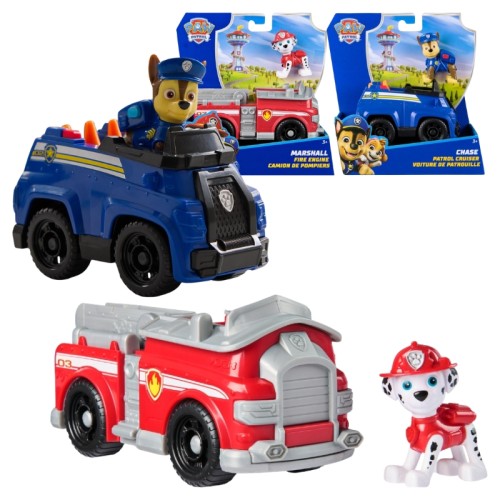 Sada Psí Patrol Základní Vozidlo + Figurka: Marshall a Chase