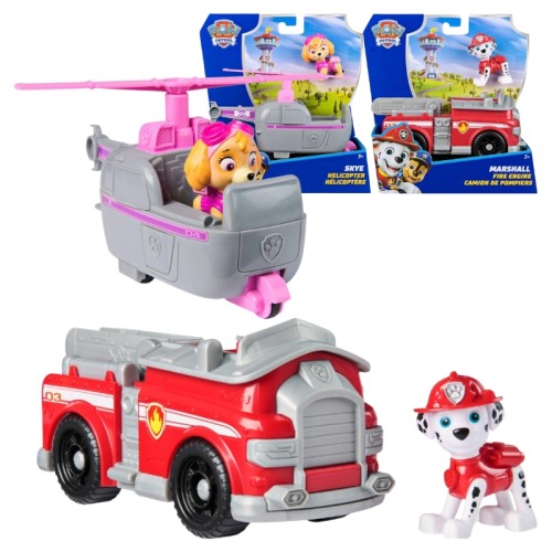 Sada Psi Patrol Základní Vozidlo + Figurka: Marshall a Skye