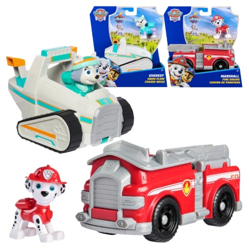 Sada Psi Patrol Základní Vozidlo + Figurka: Marshall a Everest