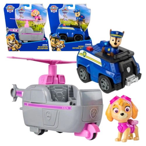 Sada Psi Patrol Základní Vozidlo + Figurky: Chase a Skye
