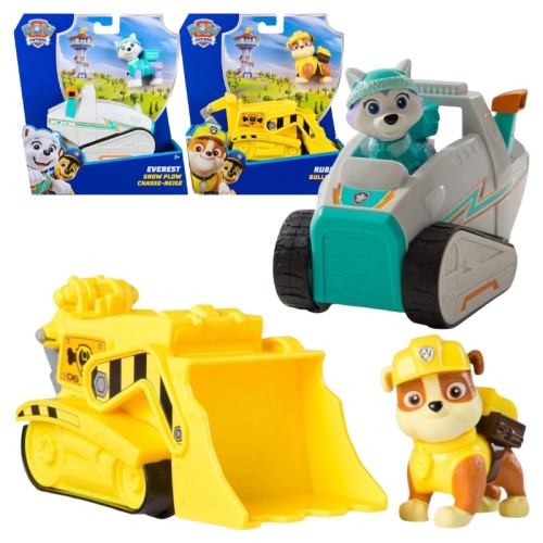 Sada Psi Patrol Základní Vozidlo + Figurka: Rubble a Everest